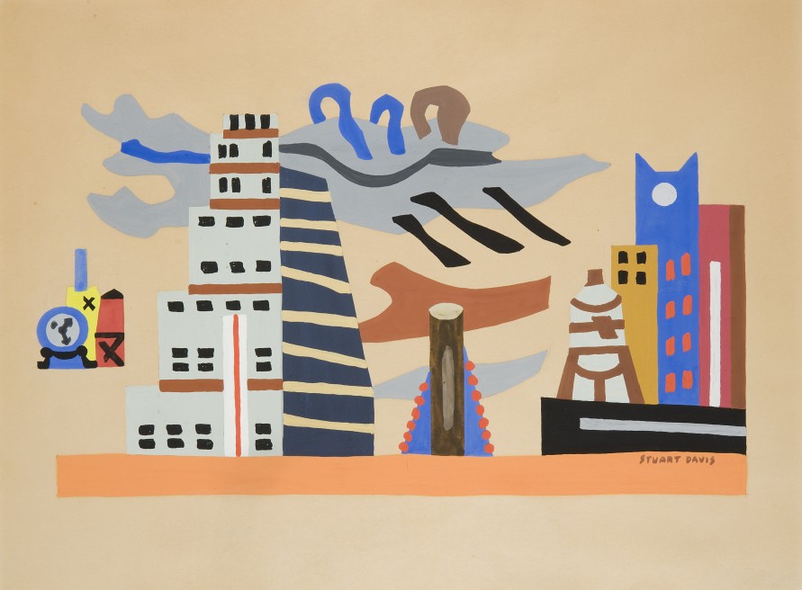 Stuart Davis, Skyline, 1938. Collection: Karen and Kevin Kennedy.